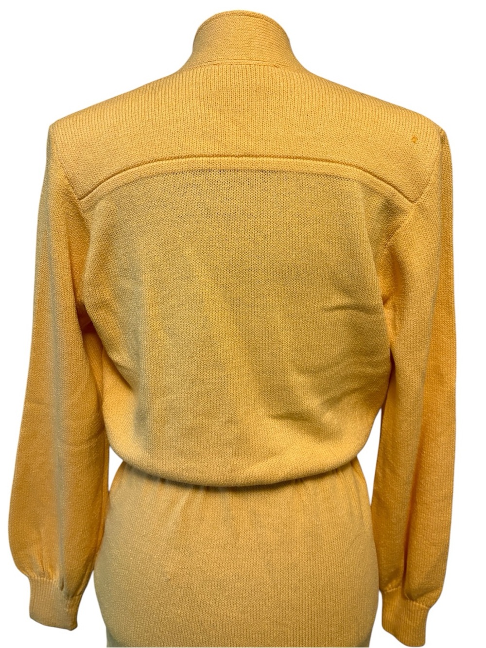 Vintage St. John by Marie Gray Santana Knit Butter Yellow Dress size 2 - Picture 6 of 16